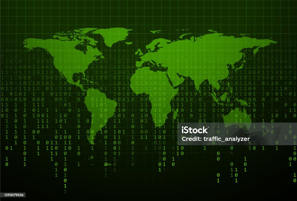 Matrix Code Background Stock Illustration - Download Image Now ...
