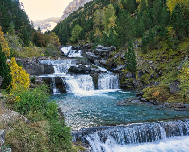 istock waterfall in river with turquoise water 1293081722