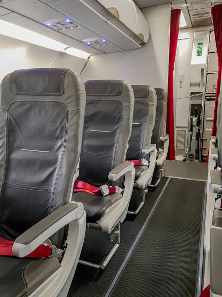 istock Boarding. Find seats on the plane. 1293082244