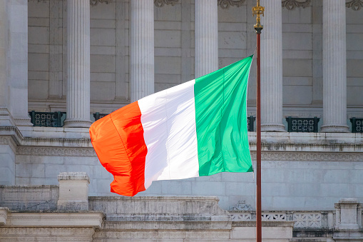 Italian Flag taken in Rome, Italy