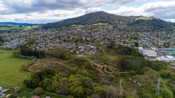 istock Rotorua Aerial View 1293095056