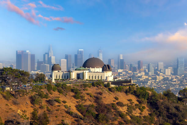 istock Los Angeles downtown skyline cityscape in CA 1293099636