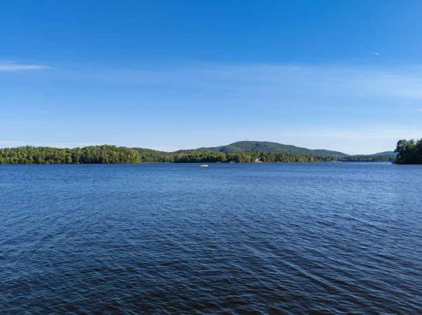 istock Boat on lake in Canada 1293101316