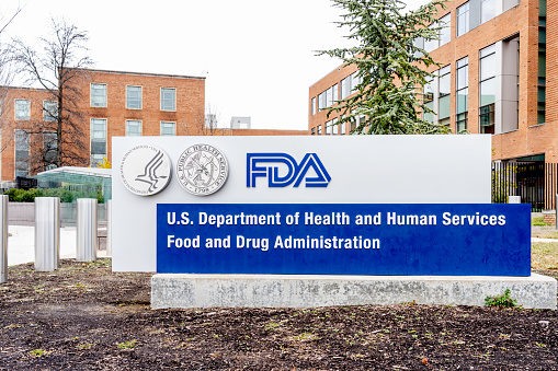 Washington, D.C., USA- January 13, 2020: FDA headquarters in Washington DC. The Food and Drug Administration (FDA or USFDA) is a federal agency of the USA.