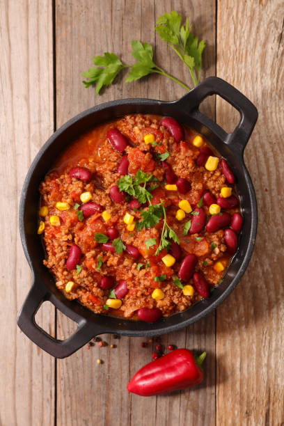 istock chili con carne- bean, minced beef, tomato sauce and spices 1293104628
