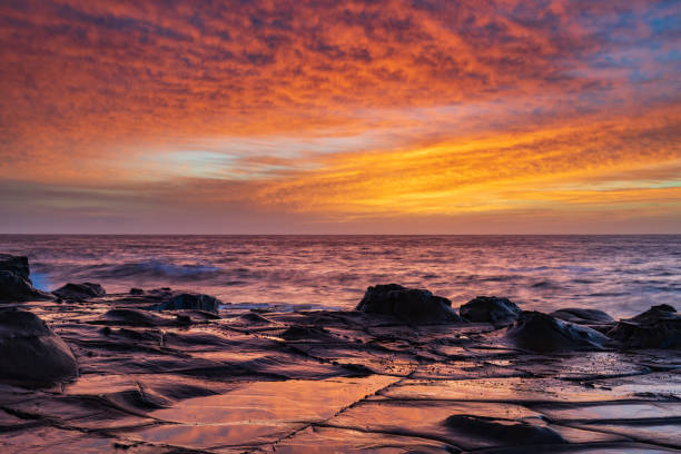 istock High Cloud Sunrise Seascape from Rock Platform 1293118999