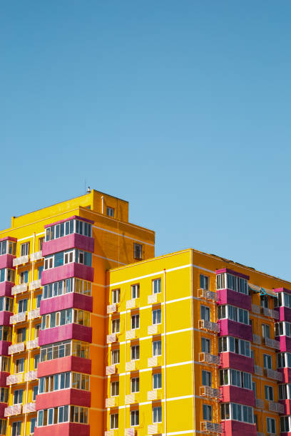 istock Yellow modern apartment building in Beijing, China 1293120983