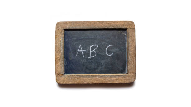 istock ABC Alphabet on Wooden slate. 1293127626