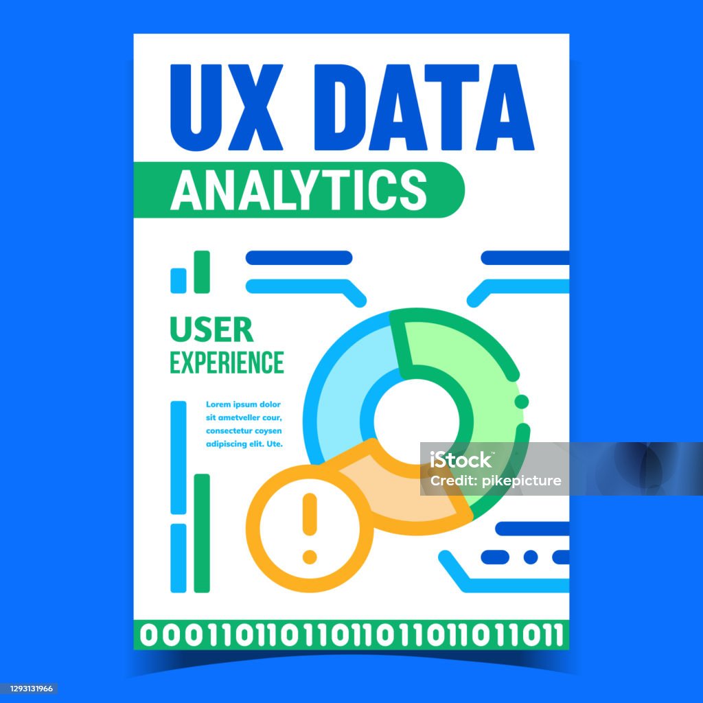 Ux Data Analytics Creative Promotion Poster Vector Stock Illustration ...