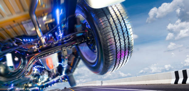 Fast speed Racing trucks on the road