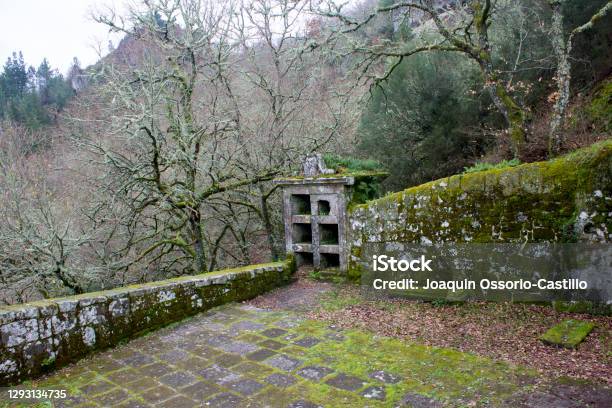 Monastery Of San Pedro De Rocas Stock Photo - Download Image Now - Abandoned, Ancient, Arch - Architectural Feature