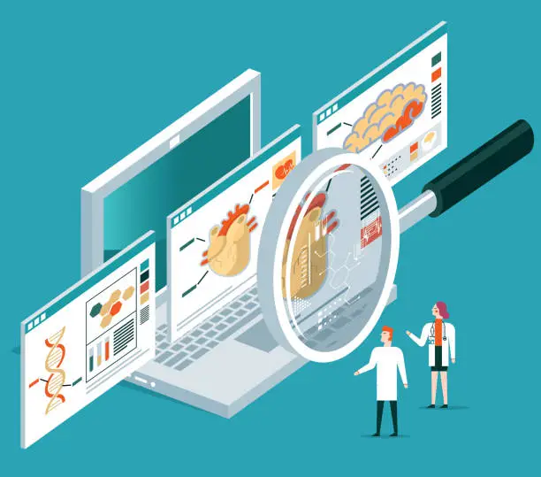 Vector illustration of Clinical record