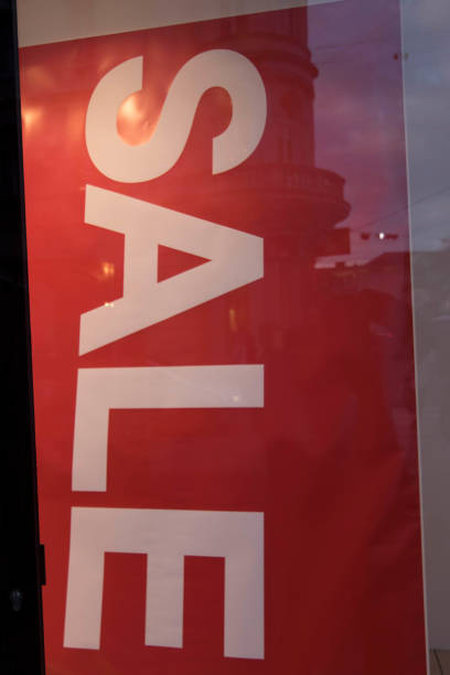 istock sale in retail, selling goods cheaper 1293143449