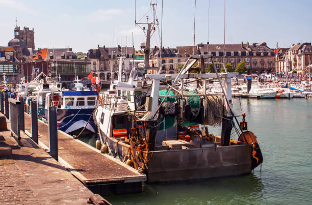 istock Dieppe. Chalutiers at the dock. Normandy. Seine-Maritime 1293145940