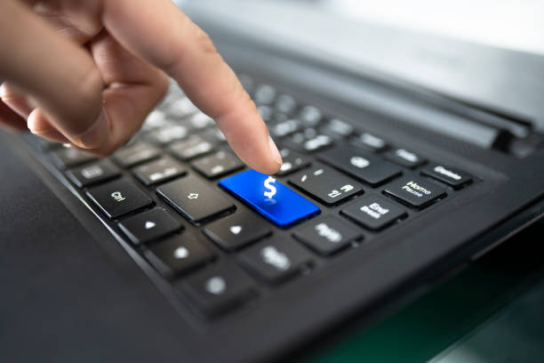 istock laptop keyboard with finger pressing Heart shape key,concept happiness on the internet 1293148097