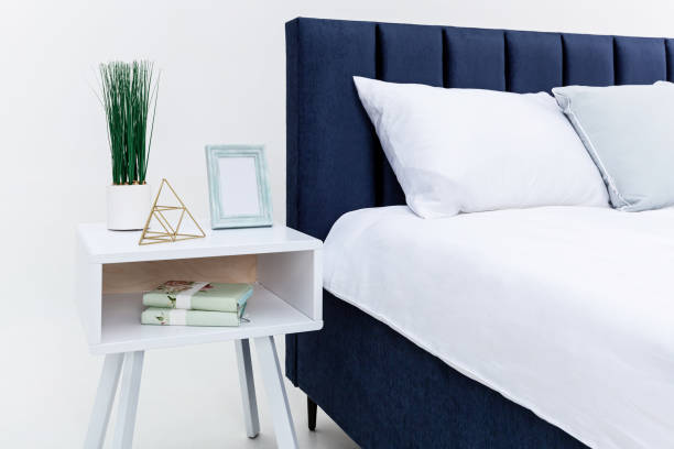 istock Interior bedside tables near the beds 1293149411
