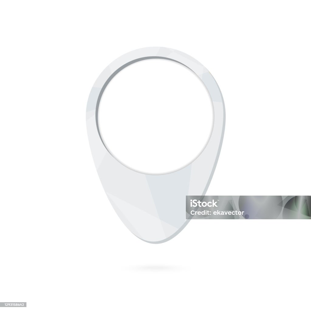 Mappoint Sympole Gray Map Point Symbol Map Marker With Shadow Stock Illustration ...
