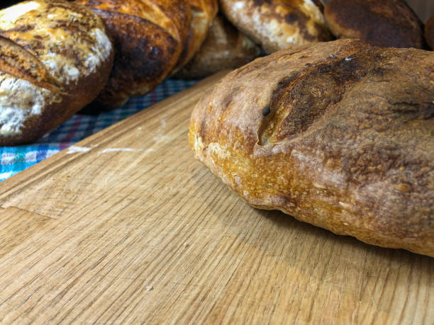 istock Oat and wheat sourdough bread with butter 1293158830