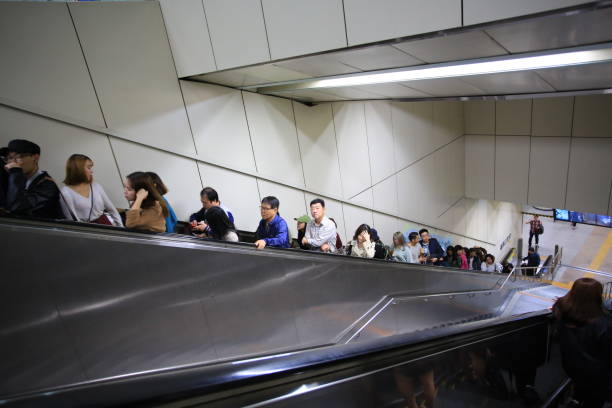 Moving walkway at the airport