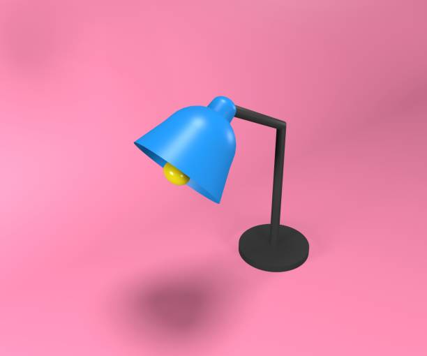 istock 3d desk lamp illustration. 3d rendering of table lamp. 1293164968