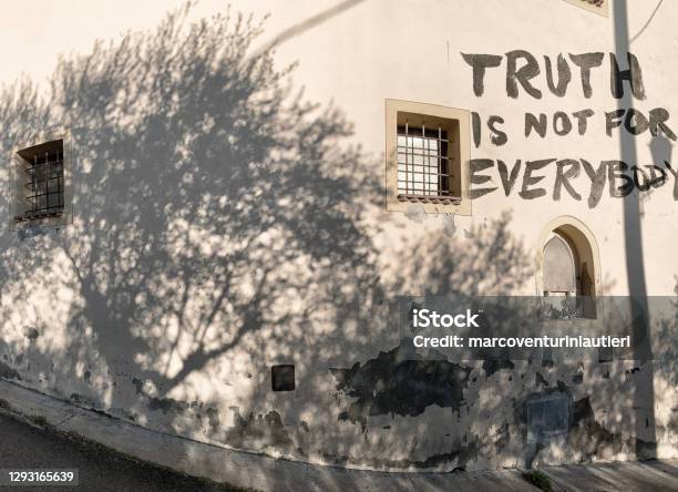 Truth Is Not For Everybody Stock Photo - Download Image Now - Misinformation, Honesty, Fake News