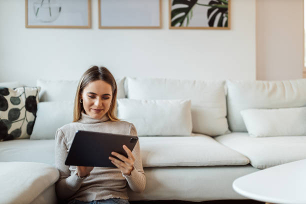 istock Surfing online, watching some videos online. 1293167412