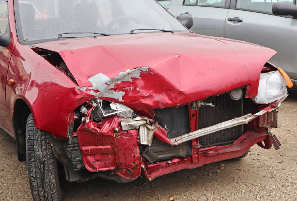 Car after a traffic accident
