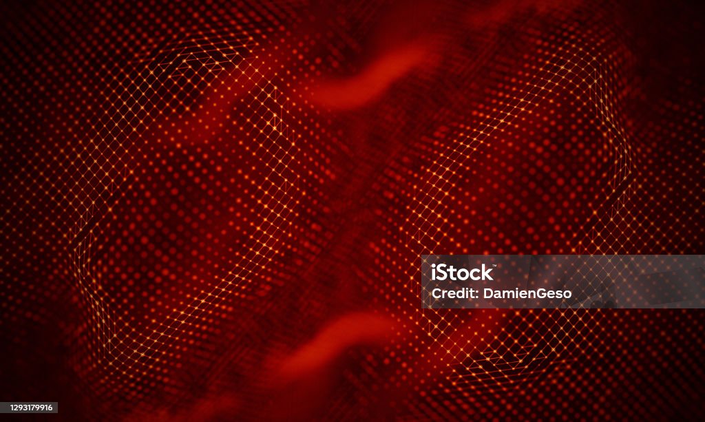 Red Development Background Abstract Red Geometrical Background Connection Structure Science ...