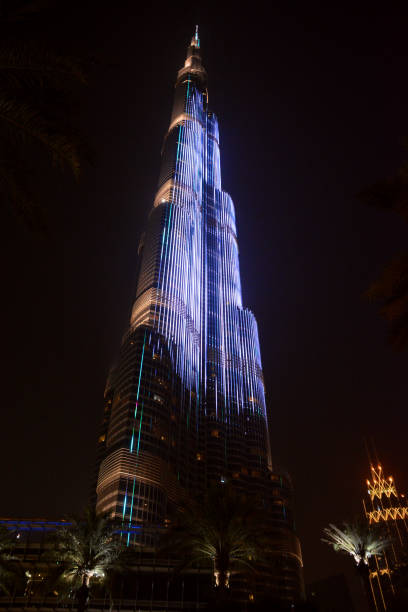Dubai, UAE - September 10, 2013 : The Burj Khalifa building is the world's tallest skyscraper (height 828m, 160 floors).