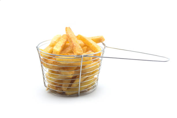 istock french fries in a small metallic basket on white background 1293183426
