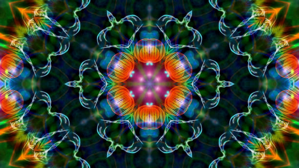 istock Abstract fractal symmetrical background. 1293184489
