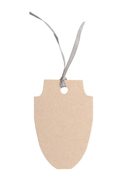 istock Close up of blank price label on white background 1293186448