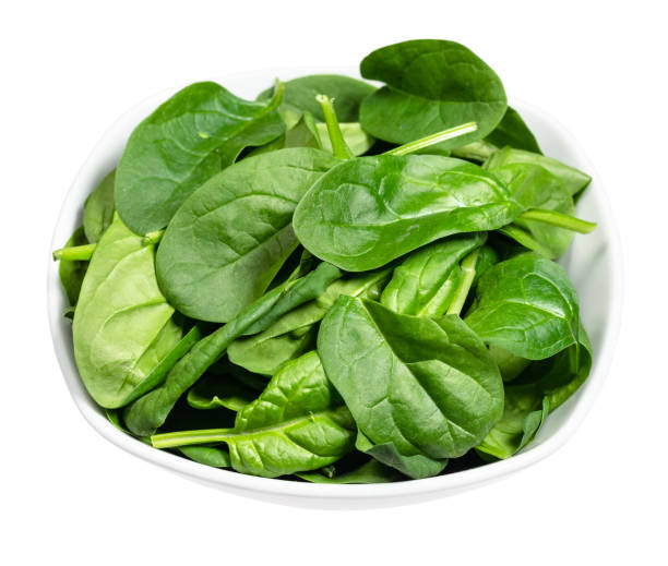 istock leaves of Spinach leafy vegetable in white bowl 1293190440