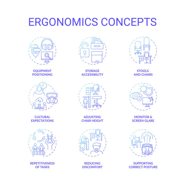 e.s. »,z°e.s. » - ergonomical stock-grafiken, -clipart, -cartoons und -symbole