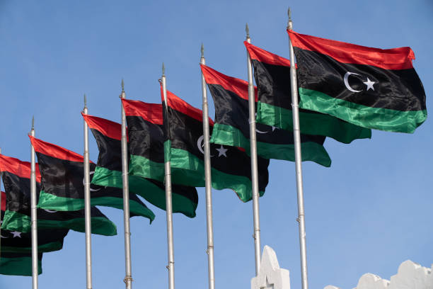 istock Flag of the state of Libya 1293192402