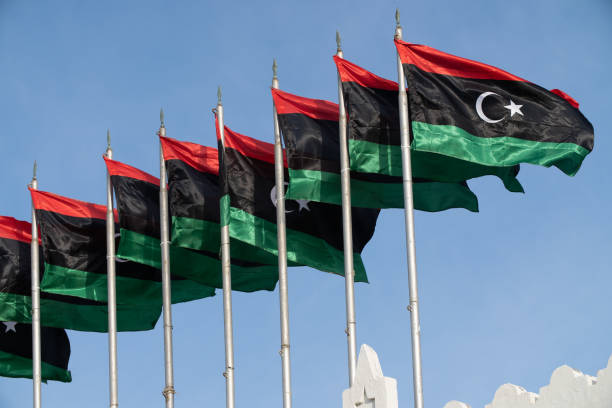 istock Flag of the state of Libya 1293192405