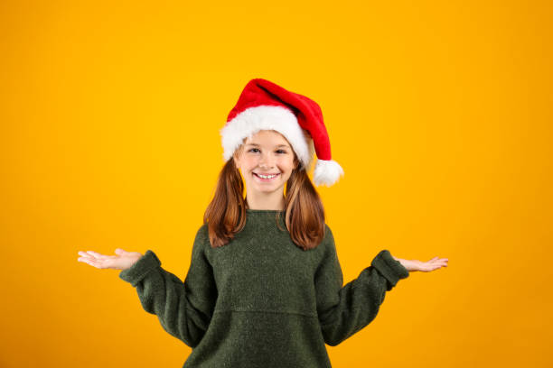 istock Girl celebrating Christmas. 1293193297