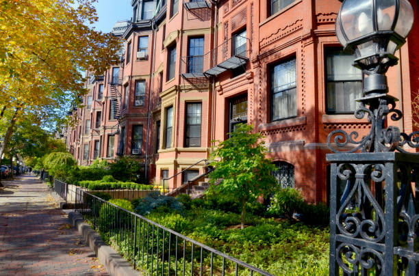 istock Brownstones, Boston. COVID-19: Stay Home concept. 1293195364