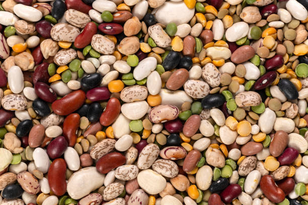 istock Mixed Legumes Peas and Beans Background and Texture 1293216956