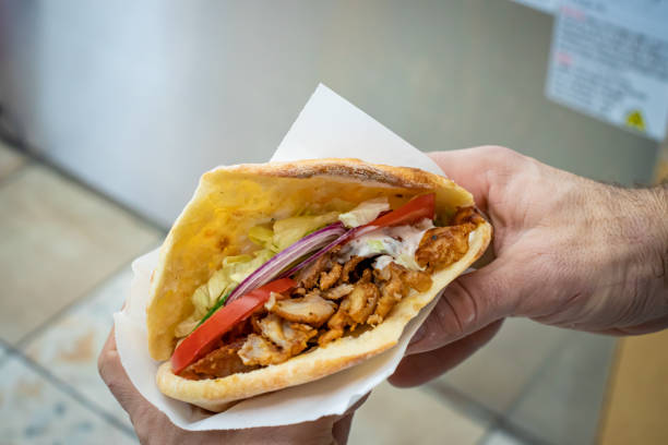 istock Doner Kebab at a local pizza and gyros restaurant 1293218506