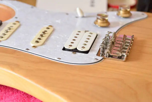 pickups and bridge stratocaster electric guitar