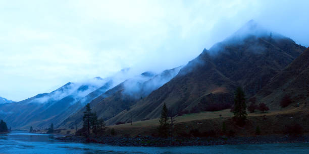 The Salmon River looking downstream from Island Bar near Riggins, Idaho.