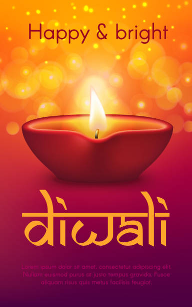 ilustrações, clipart, desenhos animados e ícones de diwali ou deepavali indian holiday diya lamp - diyo