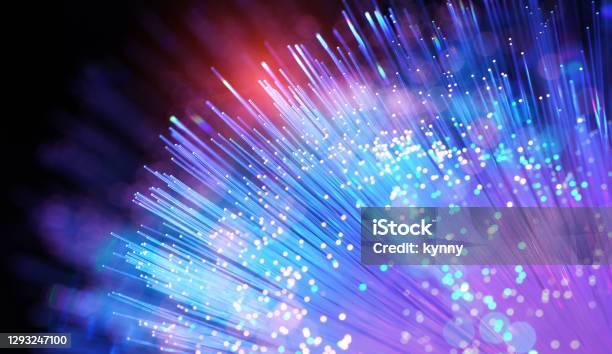 Fiber Optical Cables Stock Photo - Download Image Now - Fiber Optic, Fiber, Connection