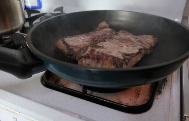 istock Grilled Korean Beef Cooked on a Frying Pan 1293258732