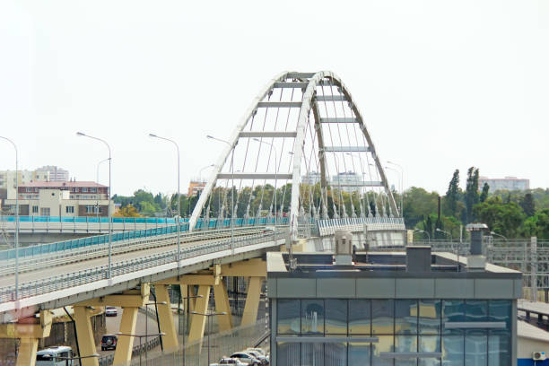 istock Convenient bridge to traffic of vehicles. 1293264007
