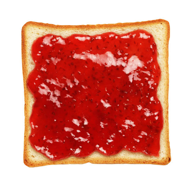 Delicious hearty sandwich with toast bread and peanut butter on a textured concrete background