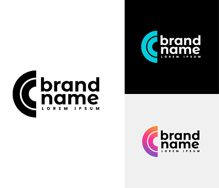 C Logo set. Corporate identity design using the letter C. You can change the template and create your own company logo.