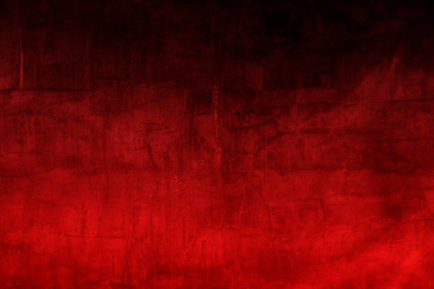 istock Empty space of Dark concrete wall grunge texture background with smoke and red lighting effect. 1293280076