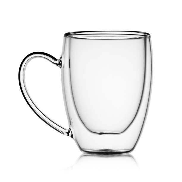 istock Empty transparent double wall glass cup for espresso coffee isolated. 1293283760